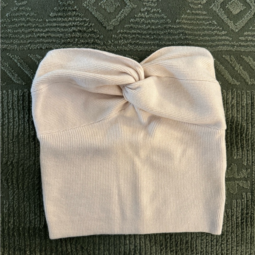Amazon knit strapless top